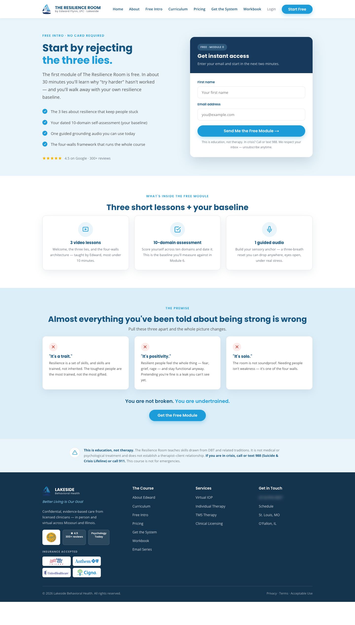 Edward Flynn · The Resilience Room: Website — Free Intro