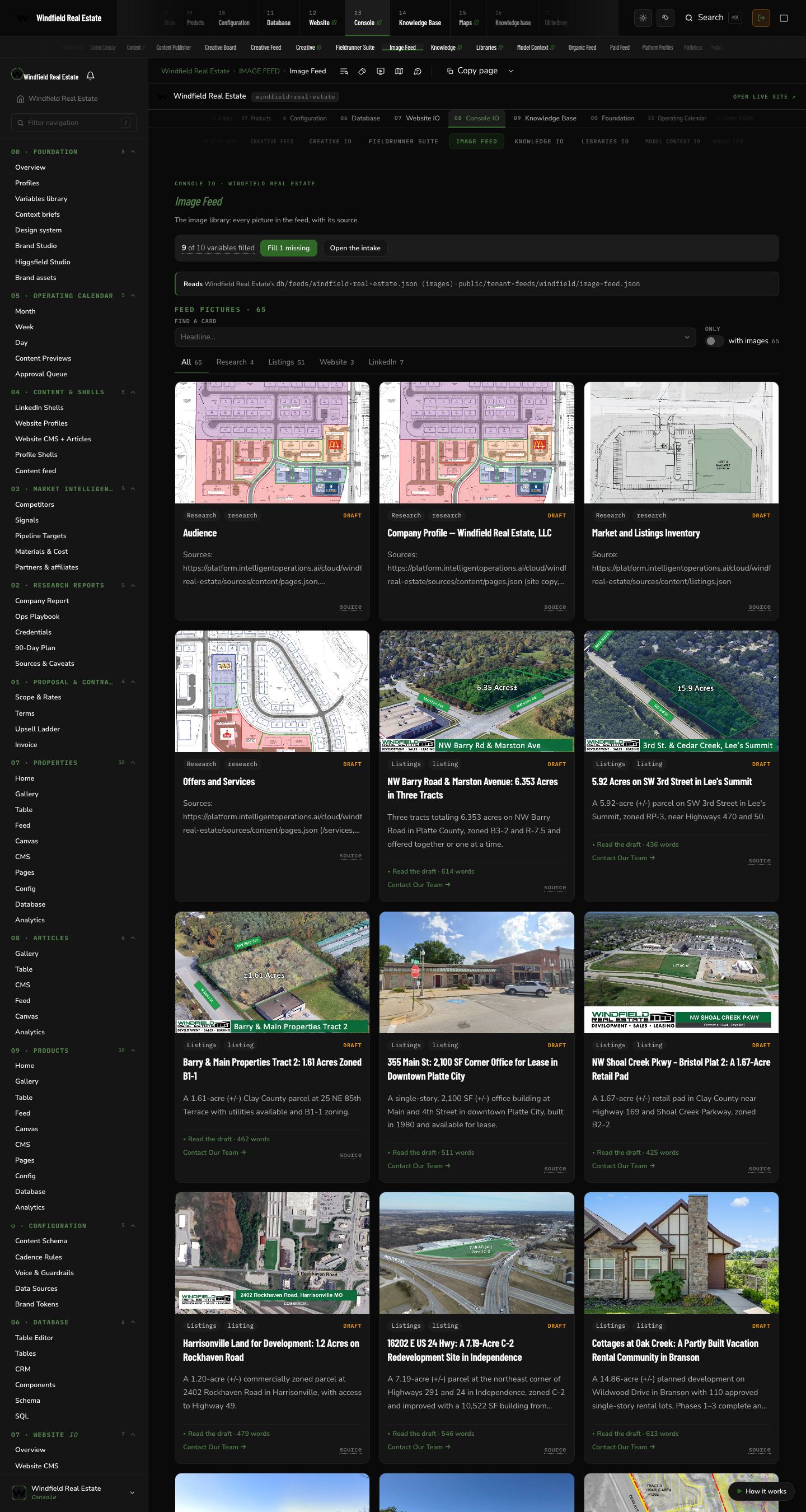Windfield Real Estate: Image feed