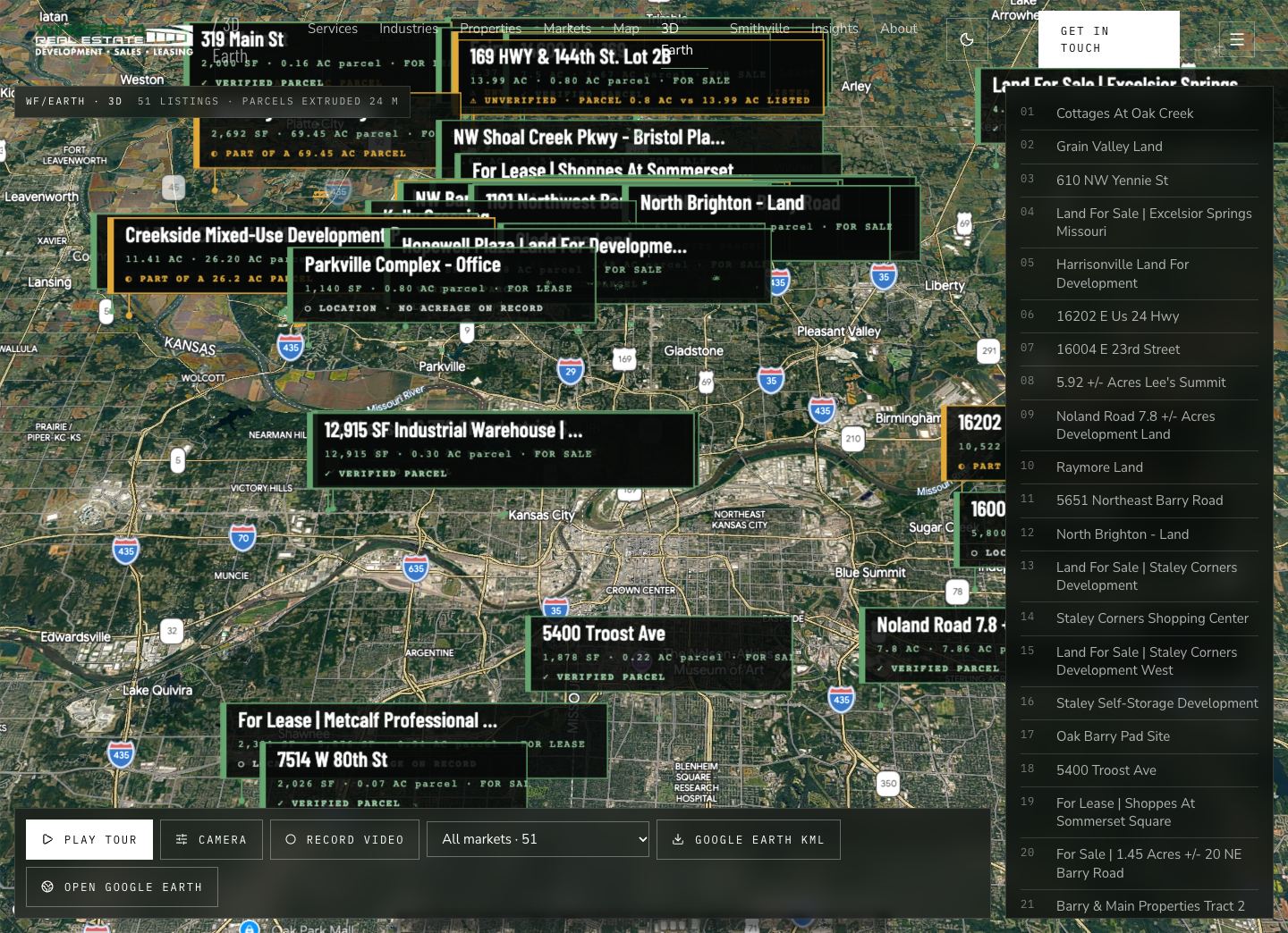 Windfield Real Estate: Website — 3D Earth