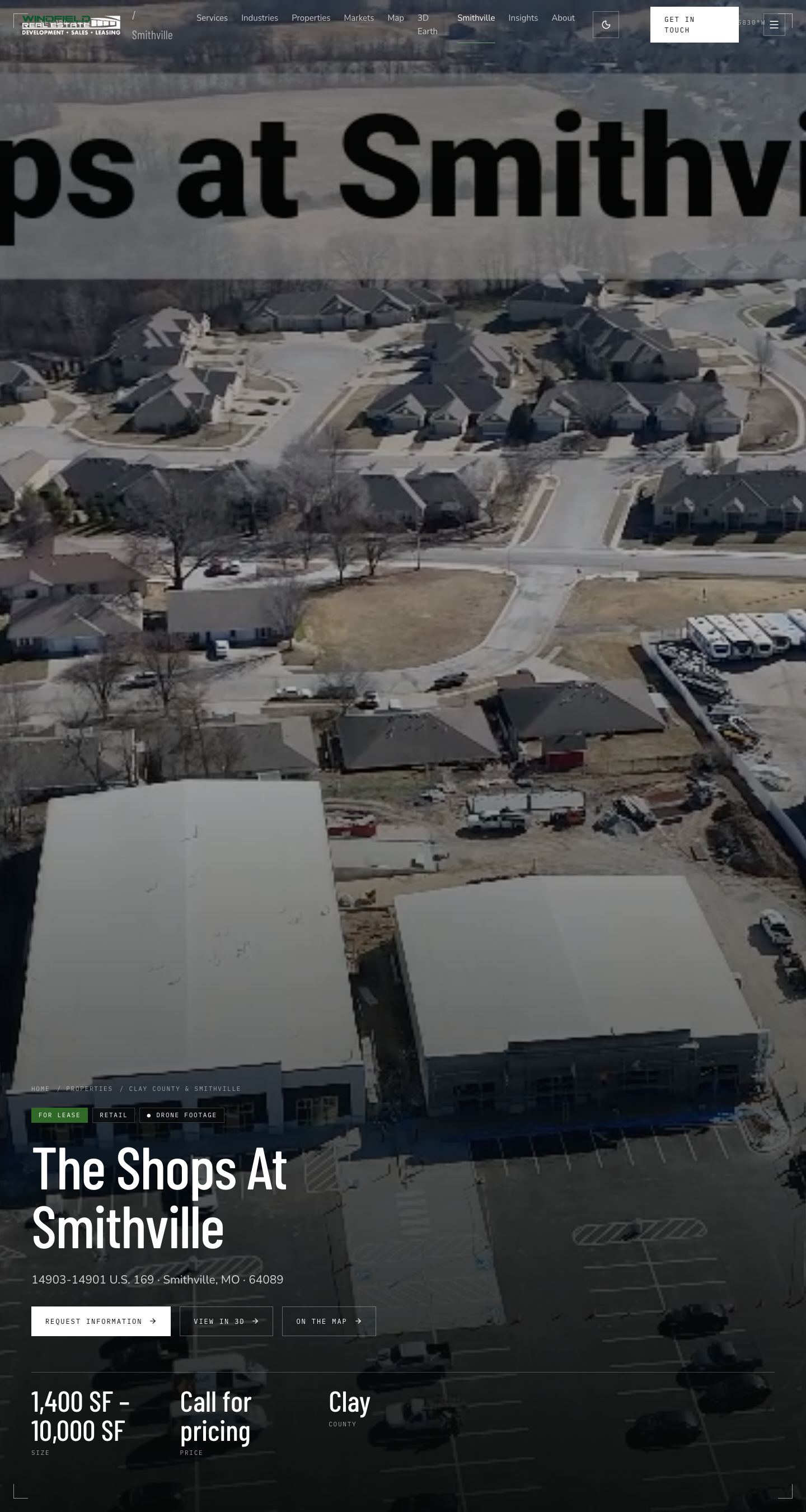 Windfield Real Estate: Website — Smithville
